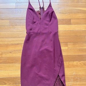 Burgundy sexy little dress